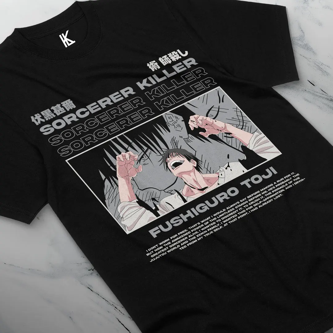 Toji Fushiguro Jujutsu Kaisen Satoru Gojo camiseta Manga japonesa regalo Camiseta algodón