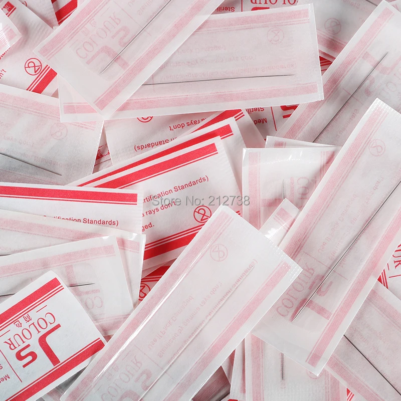 500 Pcs/Box 0.3x60mm 1R Needles For Permanent Makeup Eyebrow and Lip 3D Embroidery Tattoo Machine Free Shipping
