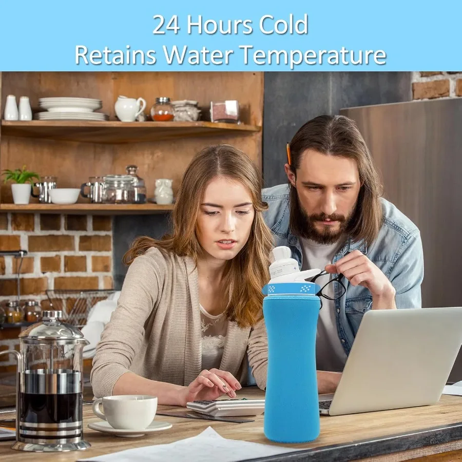 2 stuks hoes voor 32oz cirkel waterfles neopreen hoes compatibel met plastic roestvrijstalen flessen beschermhoes om te Ke