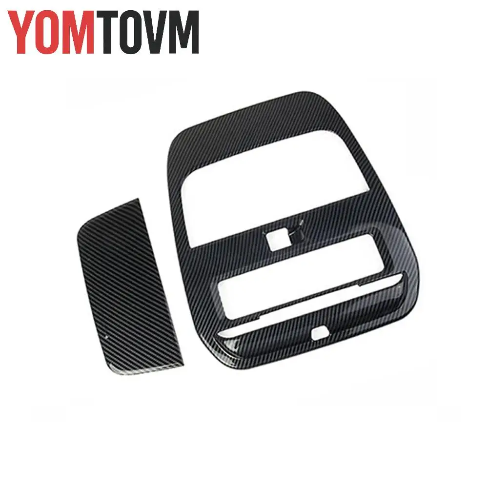 

Набор накладок на крышу лампы для чтения из углеродного волокна для Ford F-150 2021, аксессуары для интерьера