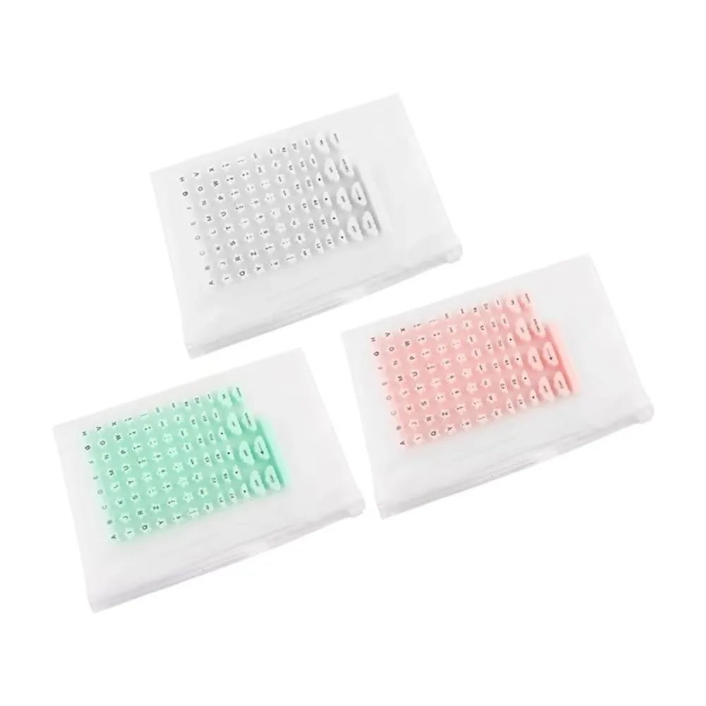 Soft Silicone Raised Keyboard Stickers Dust Proof Nail-Friendly Keyboard Protective Film Height Increaser Scratch Proof