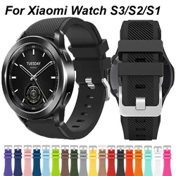 Silicone Band For Xiaomi Watch S3/S2/S1 Active/S1 Pro/Mi Watch Color2 Watchband For Xiaomi Watch 2 Pro Sport Quick Release Strap