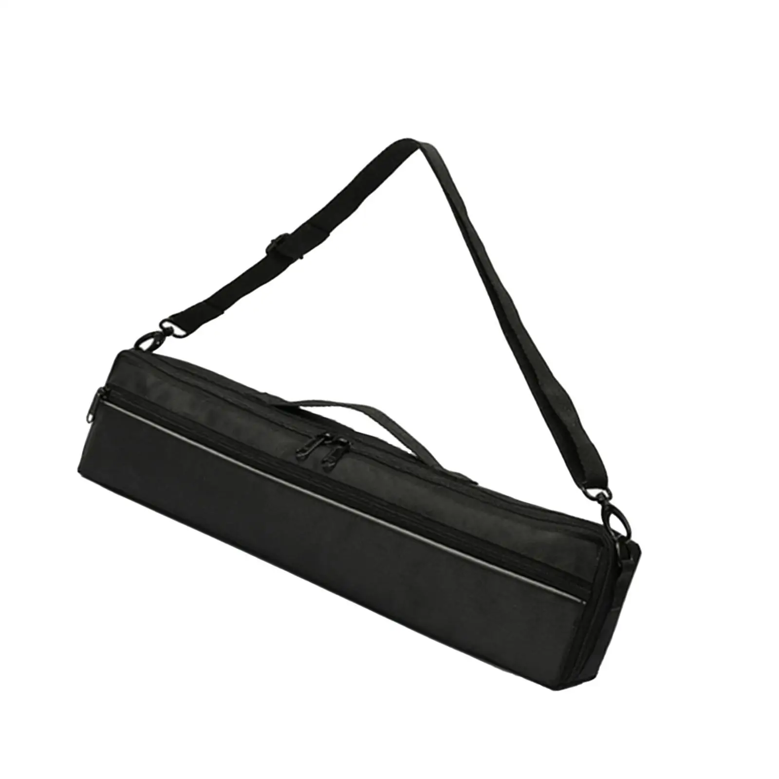 Durable Canvas 17 Holes Flute Bag Accessories Large Capacity Plush Interior Carrying Case for Everyday Use