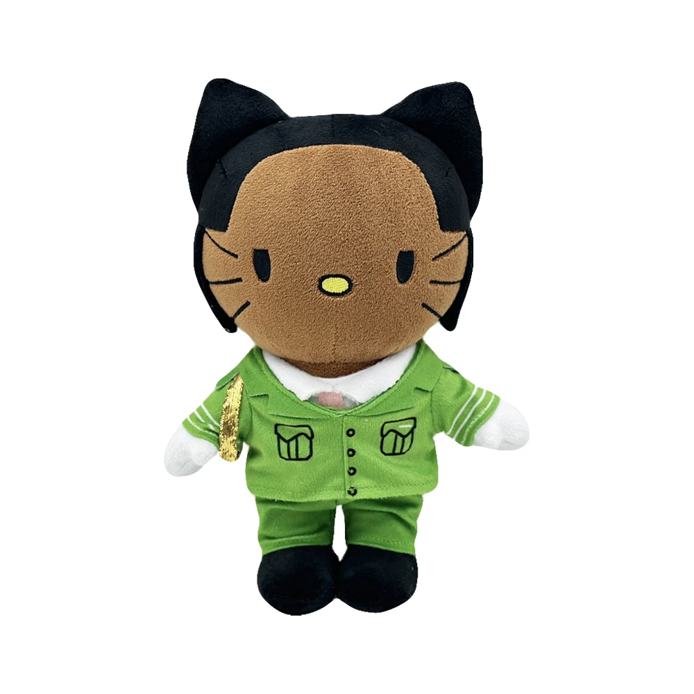 19/26 cm Tyler The Creator Hello Kitty mit grünem Set Kleidung Plüschpuppe Figur Stofftiere Schlüsselanhänger Jungen Mädchen Fans sammeln GIF