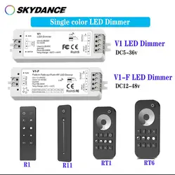 Skydance DC12V-48V CV Fade-in Fade-out LED Dimmer Push Dim V1-F/V1 LED Dimmer Driver DC5V-36V per LED Single Color Strip Light