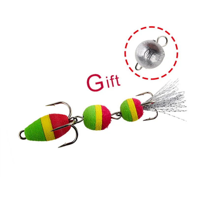 1Pcs 2g/3g Mandula Köder Künstliche Köder Swimbait Wobbler Weichen Köder Schaum Köder Köder Insekt Pesca bass Hecht Schaum Künstliche Köder – Detail 9