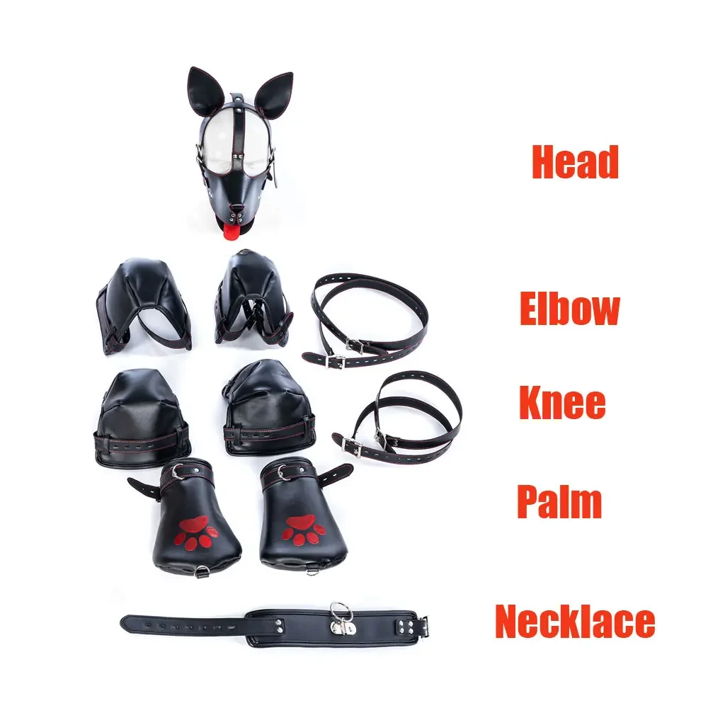 Dog Bondage Kit Restraints For Couples Erotic Fetish Play Set_voghion.com