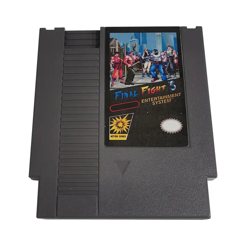 Final Fight 3-Game Cartridge For NES Console 72 Pins 8 Bit Single Card