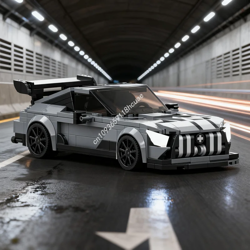 318 قطعة MOC Mercedesesed GT سلسلة سوداء نموذج المدينة اللبنات لتقوم بها بنفسك لعبة إبداعية فكرة التعليم هدايا عيد الميلاد عيد الميلاد #1