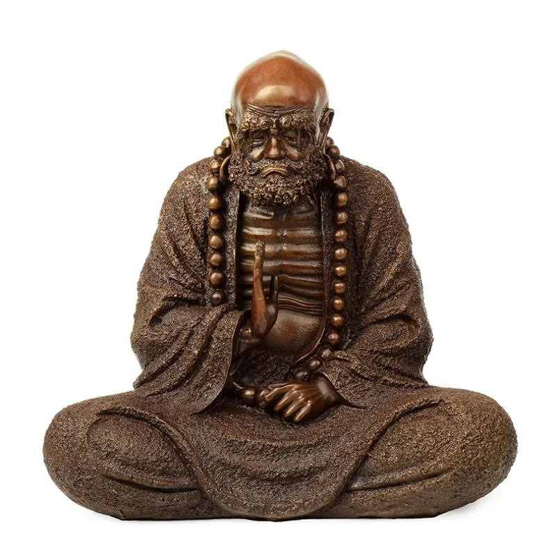

Bodhidharma Patriarch Bronze Bodhidharma Statue Bronze Buddha Statue Furniture Office Buddha Hall Supplies Sales Meeting Gifts