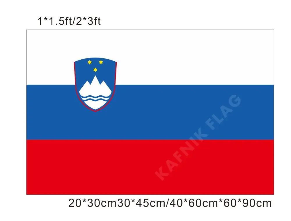 KAFNIK,20*30cm/30*45cm/40*60cm/60*90cm small flags Slovenia National Flag for Countries World Event Decorative Fla