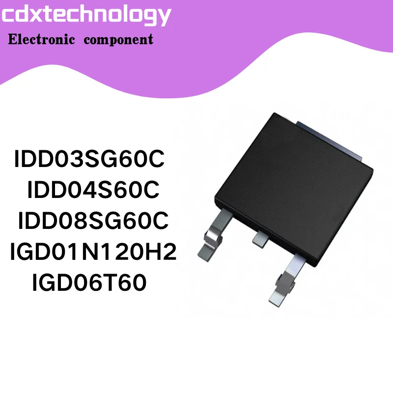 10PCS/LOT IDD03SG60C  IDD04S60C IDD08SG60C IGD01N120H2 IGD06T60   TO252 Two-triode integrated circuit Brand New Original