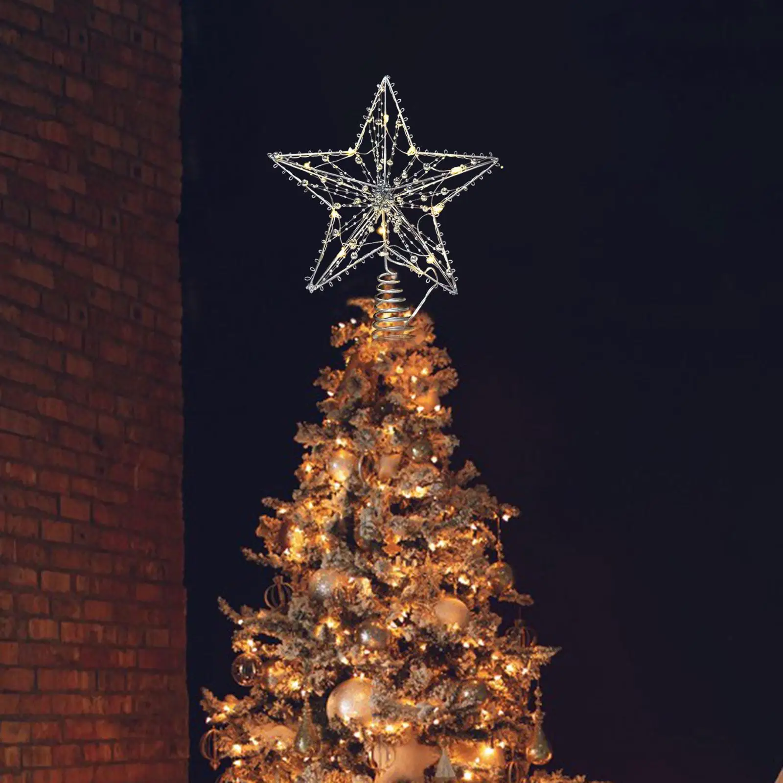 Lighted Christmas Tree Topper Party Favors for Bedroom Shop Living Room