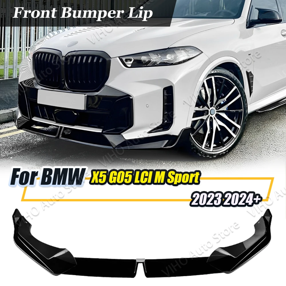 

Car Front Bumper Splitter Lip Diffuser Body Kit Spoiler Guard Body Kit Cover Tuning Trim For BMW X5 G05 LCI M Sport 2023 2024