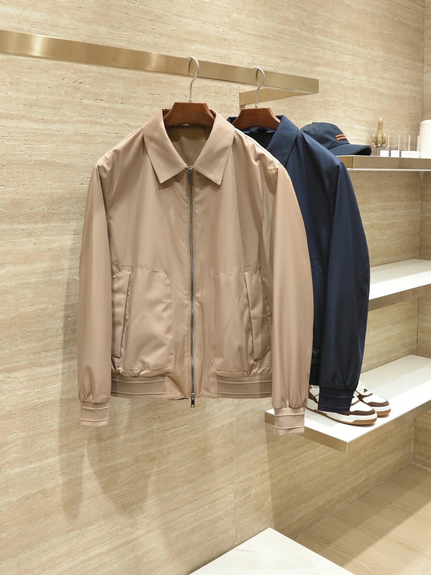 

Yuppie Business Gentleman Fall Commuter Men's High Quality Casual Lapel Jacket