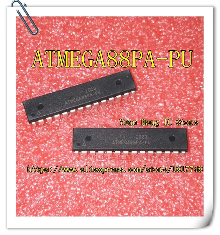 10PCS/LOT ATMEGA88PA-PU  ATMEGA88PA PU ATMEGA88PA  ATMEGA88  DIP-28