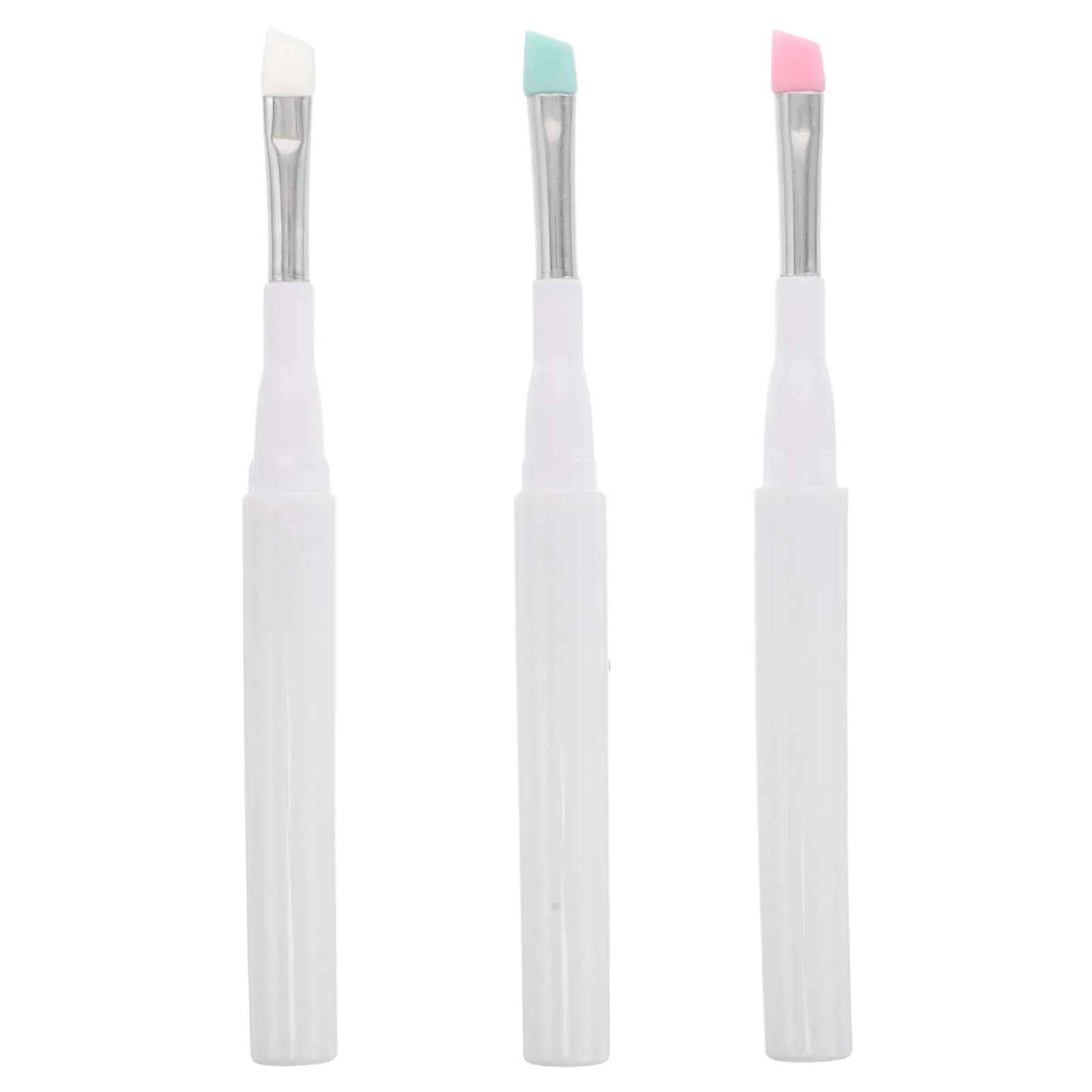 

3Pcs Silicone Eyebrow Brush Dust Cover Protective Cap Precise Shaping Tool for Eye Makeup Lash Cleaning Brush Reusable