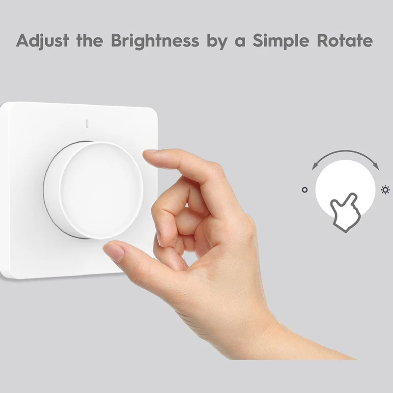 Zigbee Smart Rotary Dimmer Switch Knob Dimming Switches Works with Tuya Smart Life Alexa Google Home