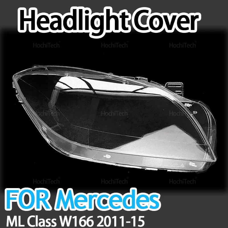 

Transparent Glass Lamp Headlamp Cover Headlight Cover Shell Replace Lampshade for Mercedes-Benz ML Class W166 2011-2015