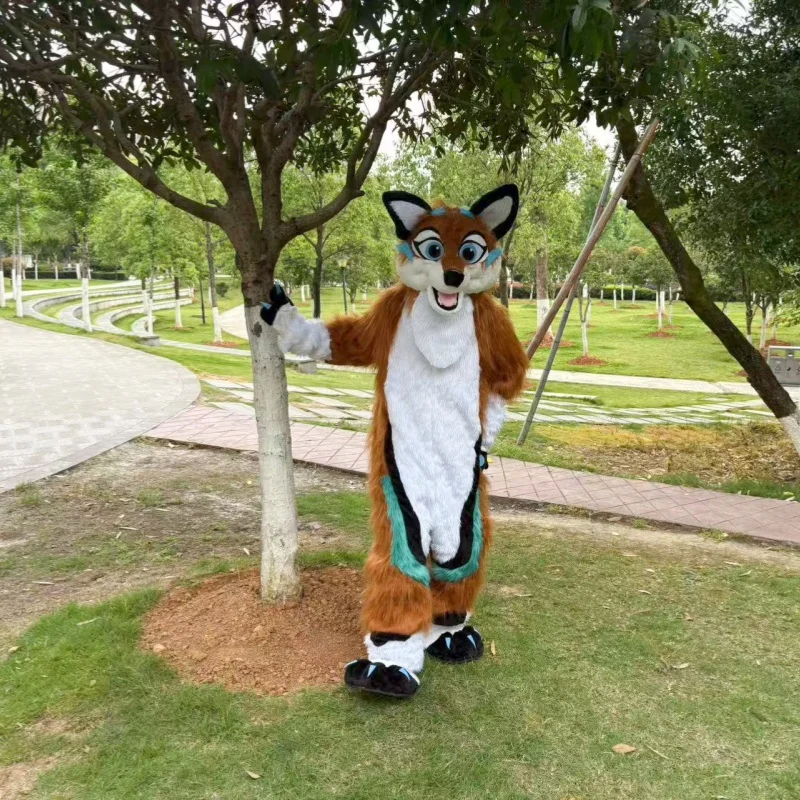 

Cosplay Furry Fox Dog Wolf Cartoon Mascot Costume Advertising Ceremony Fancy Dress Party Animal Carnival Perform Shows Props