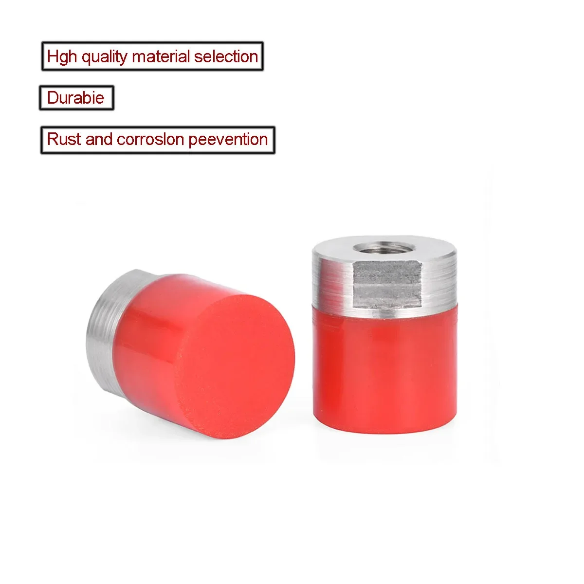 50A polyurethaan ingekapselde moeren - roestvrijstalen binnendraad anti-botsing, schokabsorberende drukblokken M4-M10