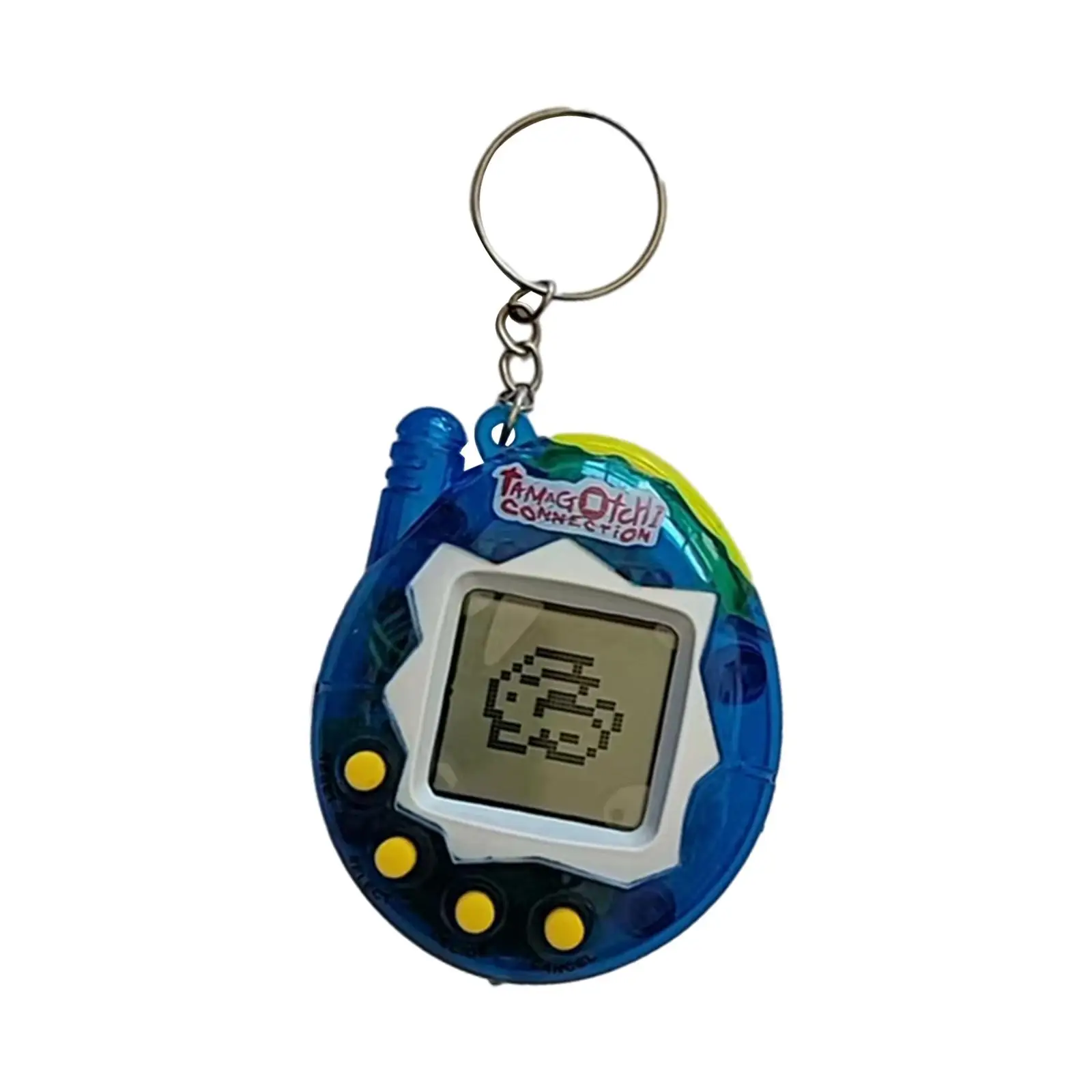 Retro elektronische digitale huisdiernostalgie voor het wachten in lijnactiviteit carnaval