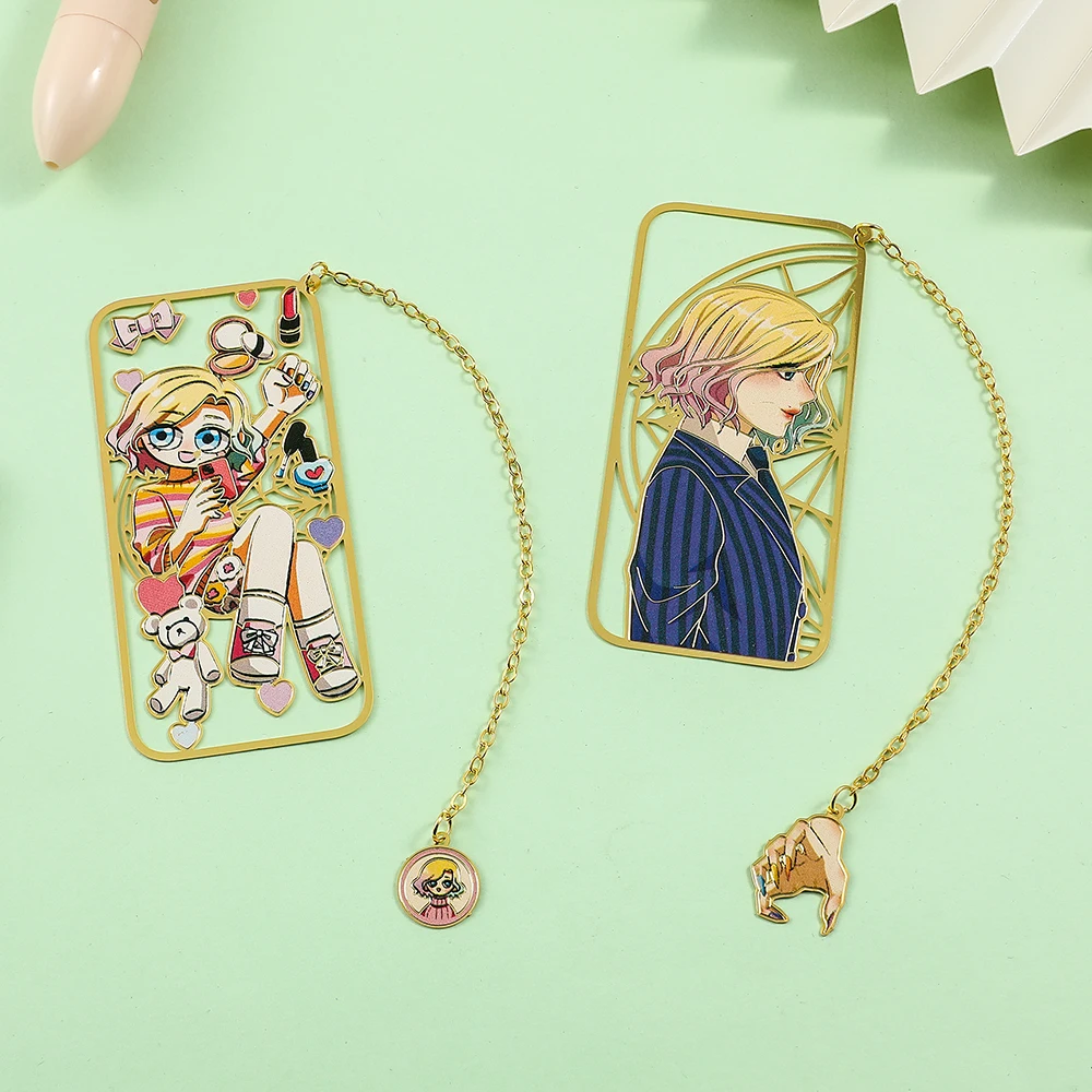 Funny Horror Shows Wednesday Figure Creative Bookmark for Books Lover Gifts Fans Collection Gifts Books Page Mark Decoration