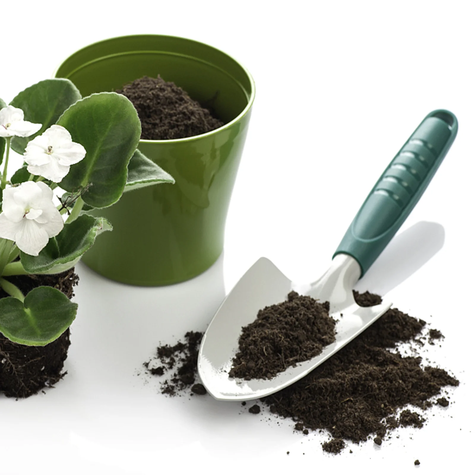 

2pcs Metal Handle Scoop Shovel For Transplanting Digging Weeding Garden Scoop Shovel Soil Cultivation Tool Garden