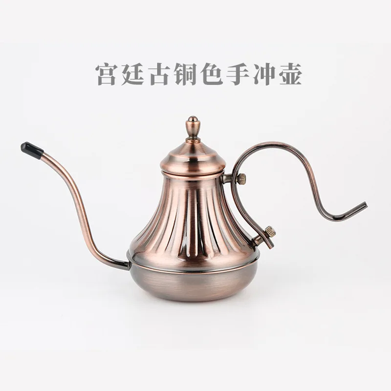 

Чайник Gongtong из нержавеющей стали, чайник для наливания кофе, чайник с фильтром с тонким горлышком, чайник с тонким горлышком, наливной чайник