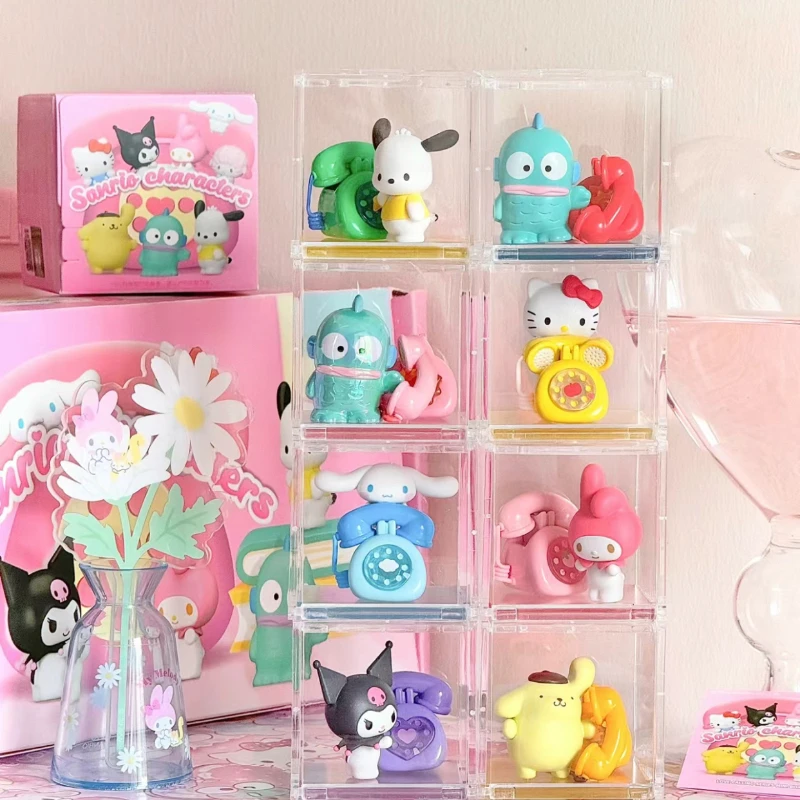 Sanrio Blind Box Heart-calling Series Micro  Kawaii Children's Toy Birthday Gift Anime Hello Kitty Cinnamoroll My Melody