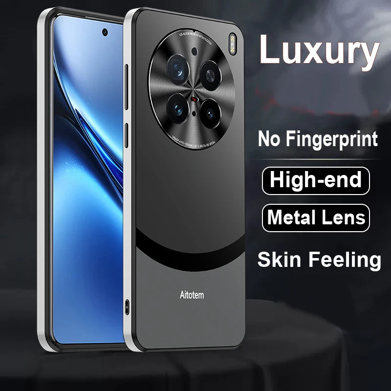 

Роскошный матовый акриловый металлический защитный чехол для камеры Vivo X100 X200 X100S Pro X100, ультра противоударный чехол для телефона