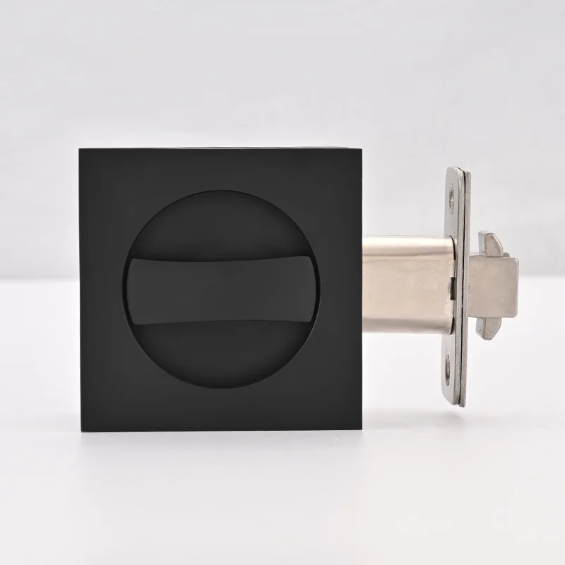 Sliding Door Lock Invisible Embedded Flap Pocket Pants Door Hook Lock Hotel Balcony Bathroom Wooden  Indoor Sliding