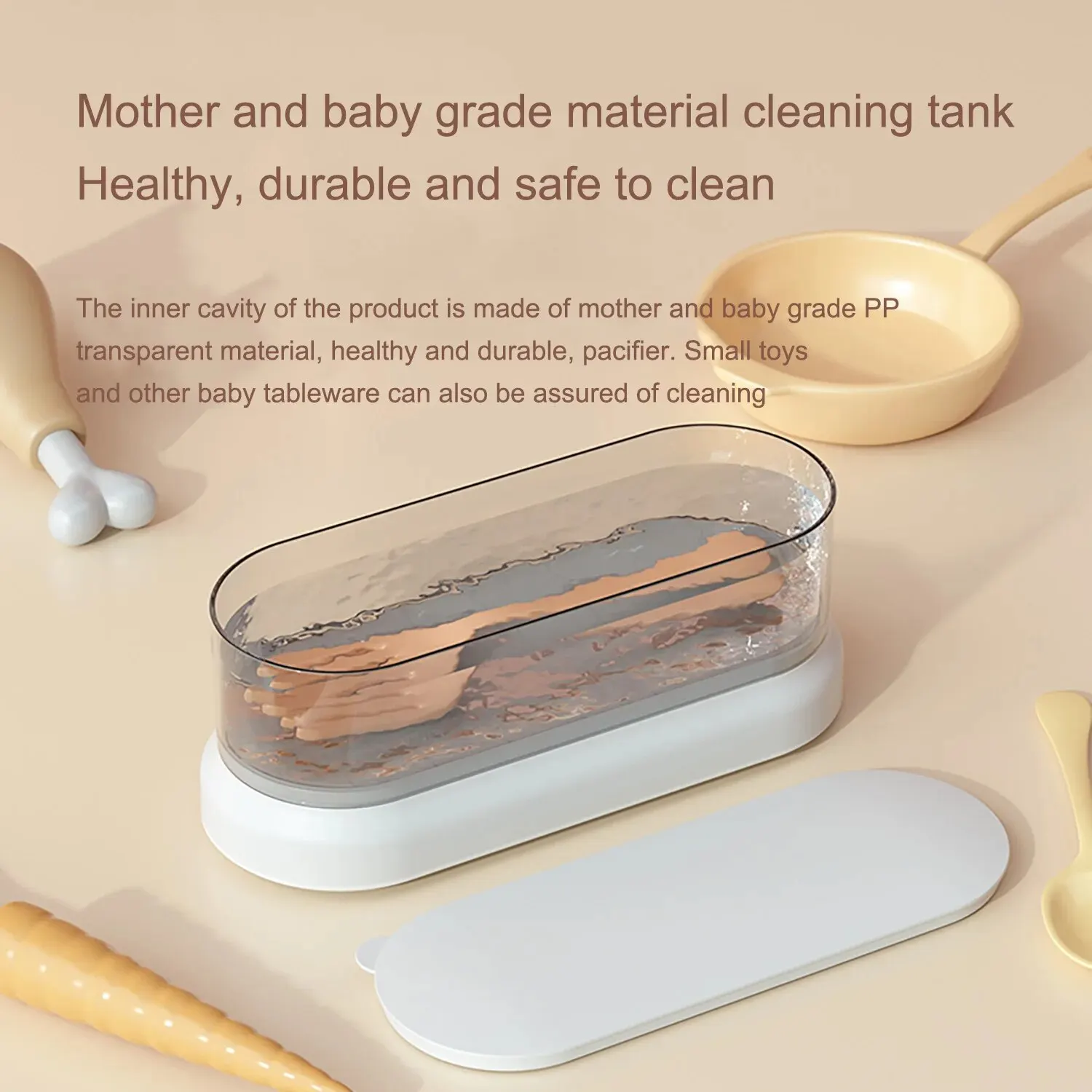 Professional Ultrasonic Eyeglasses Cleaner 98.99% Cleanliness Low Radiation Cleaner 47Khz Portable Household Cleaner Machine