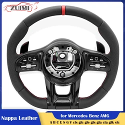 Nappa Leather Car Steering Wheel for Mercedes-Benz AMG A B C E S G V cls W197 W205 W213 W216 W217 W218 W222 W253 W257 W463 W464