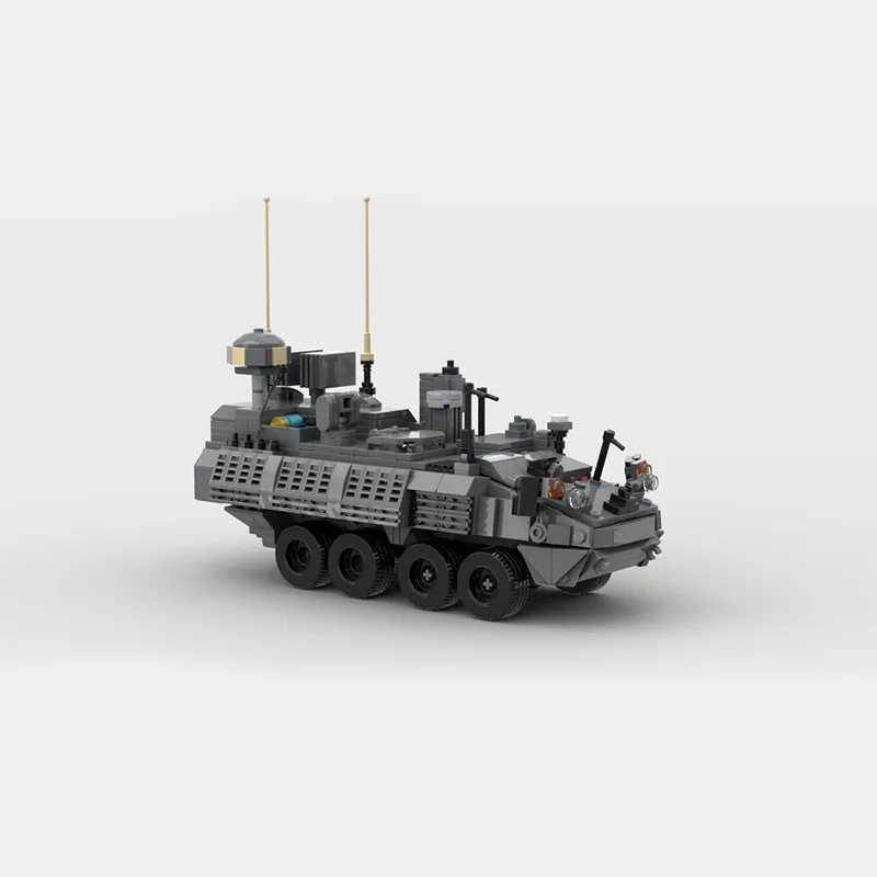 Série militar tanque blindado veículo blocos de construção WW2 brinquedos educativos conjuntos, DIY modelo montado, presentes para crianças, série militar, M1256