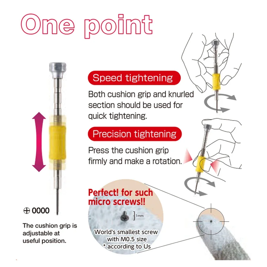 VESSEL Precision Screwdriver Set Suitable for Phllips and Slotted Screws Smart Home PC Phone Repair TD-55 TD-56 TD-56S