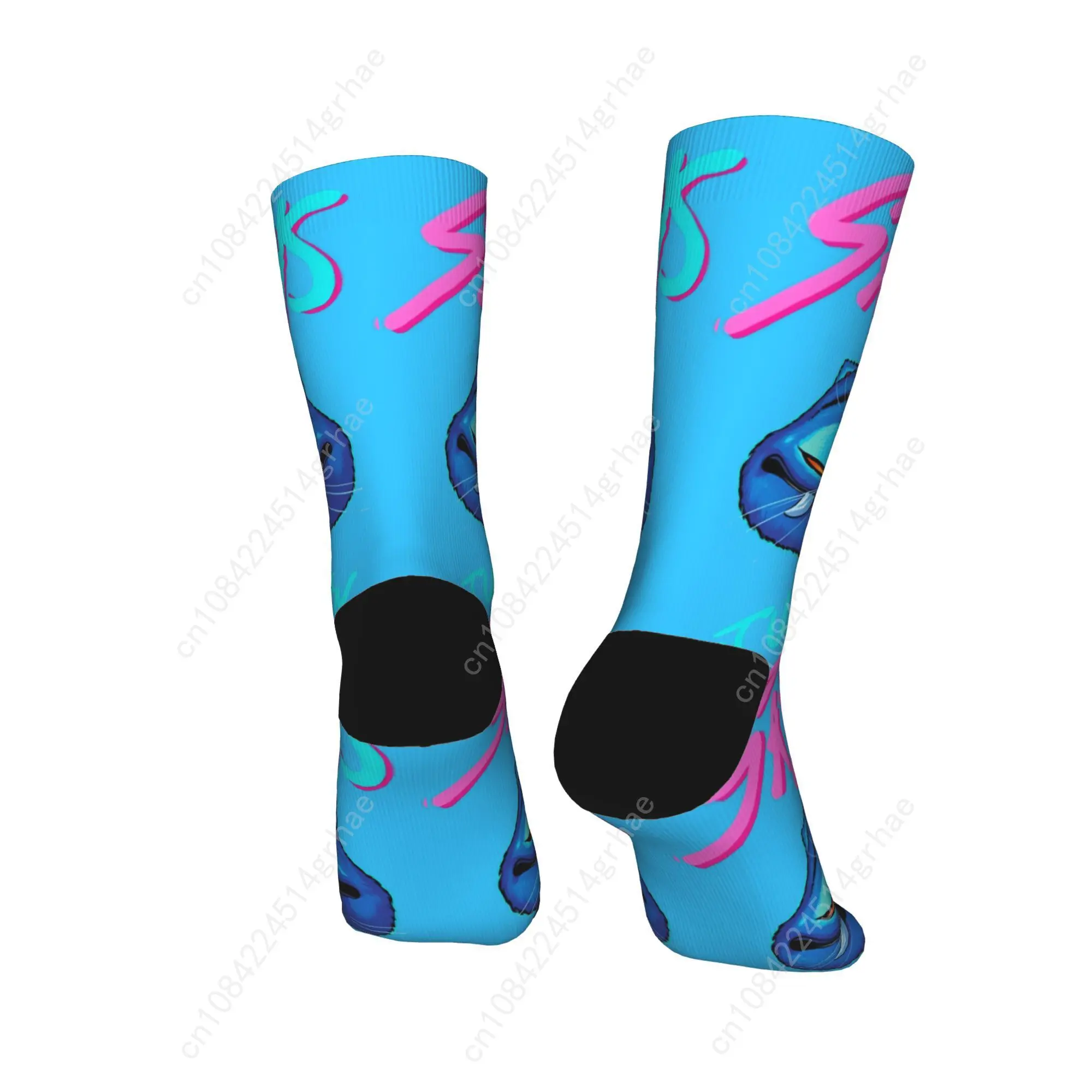 Kpop Demon Hunters Saja Boys Derpy Bird Just Vibin Socks  Vintage Stockings Men Soft Running Socks Autumn Design Anti Skid Socks