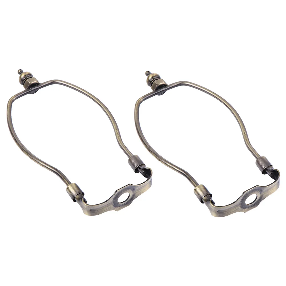 

2 Pcs Replacement Lamp Shades for Floor Lamps Holder Parts Harp Finials Lampshade Holders Table