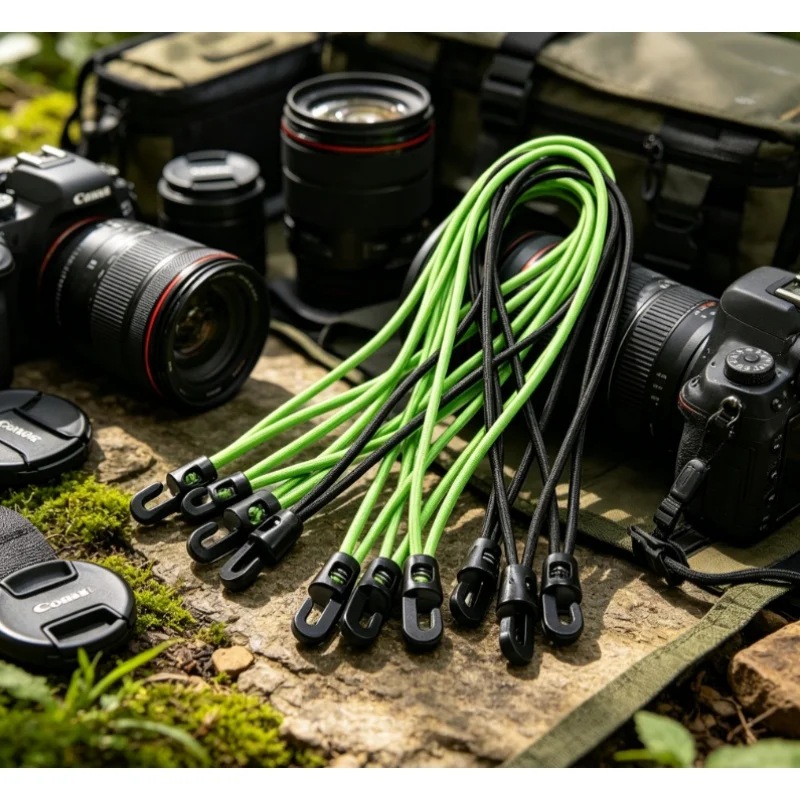 5Pcs 10/26cm Bungee Cord with Hooks 10/15/25cm High Elasticity Expander with Hooks Rubber Tensioner with Hooks Camping Tarpaulin