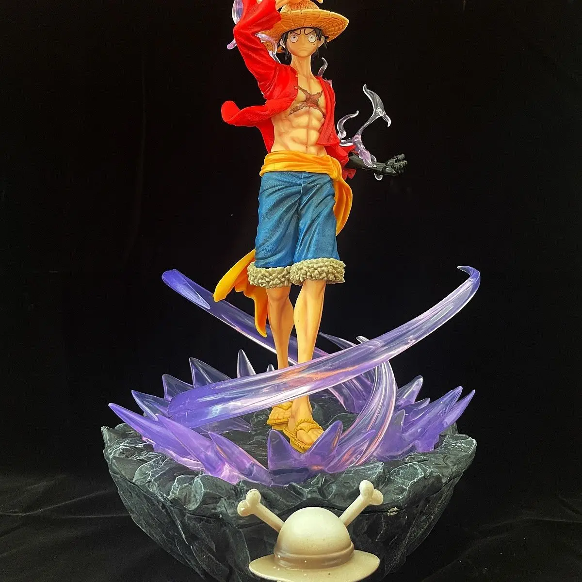 

37,5 см One Piece Hot Blooded Luffy Monkey D Cannot Emit Light Аниме Фигурка ПВХ Модель Украшения Подарок для Детей Фигурки Игрушек