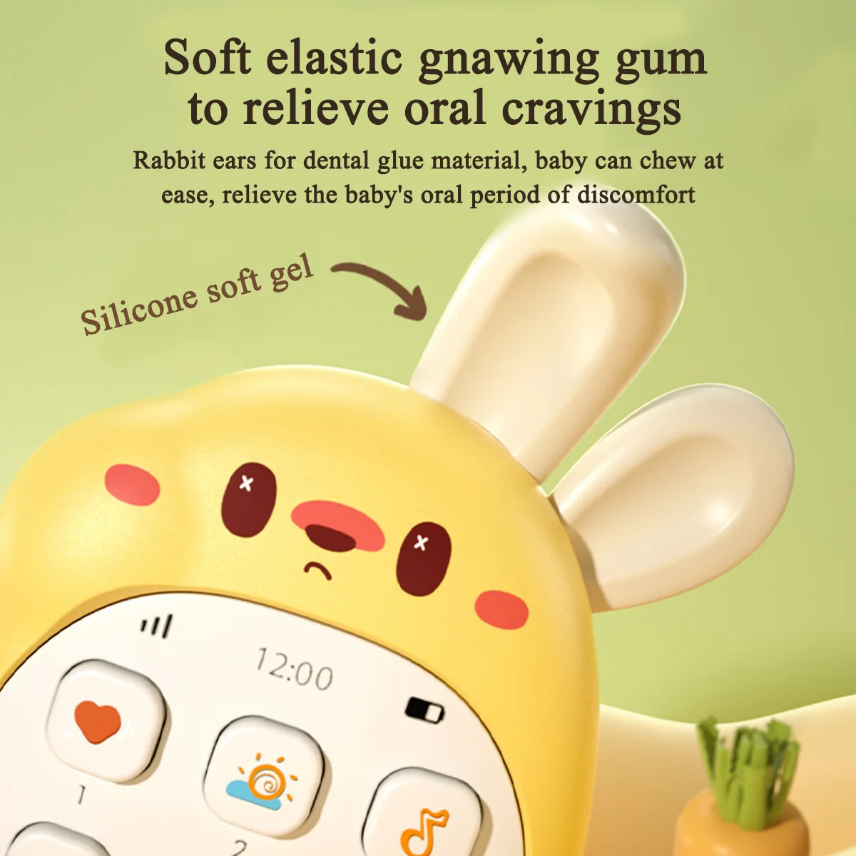 Children's mobile phone toys can gnaw on babies' intelligence early education baby simulation model music phone