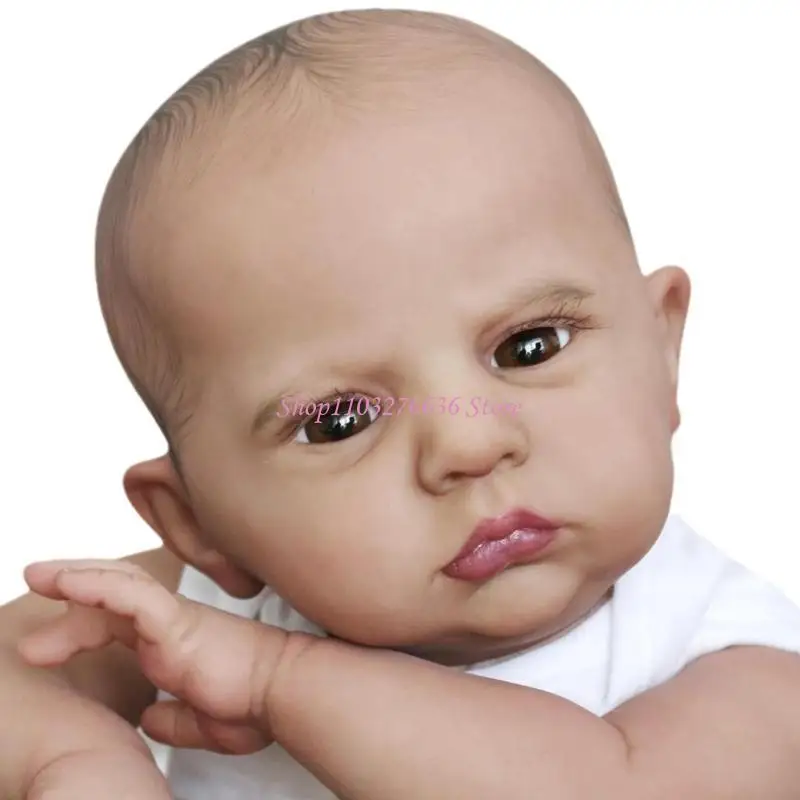 

R6FD 60cm Rebirth Doll with Moving Arm & Leg Appease Vein Can See Doll Realistic Baby