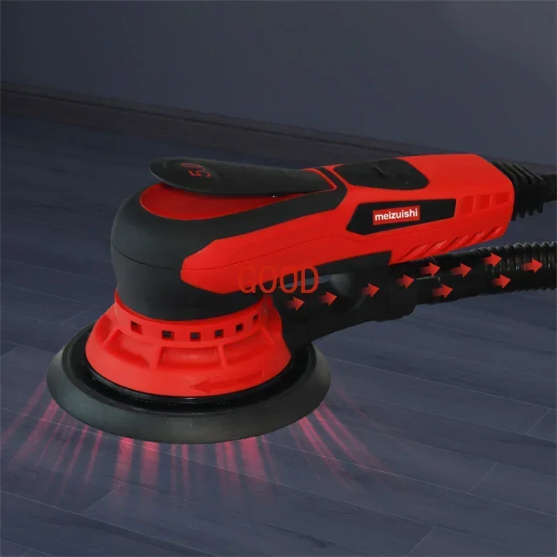 350 Вт 5,0 мм случайная орбита шлифовальная машина 6-дюймовая электрическая орбита шлифовальная машина с цифровым дисплеем регулятор скорости шлифовальный полировщик с наждачной бумагой