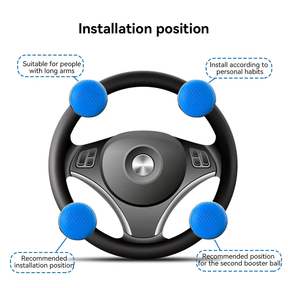 Steering Wheel Assist Rotating One Hand Steering Boost Steering Wheel Booster Slicone Steering Wheel Aid An-slip Car Accessories