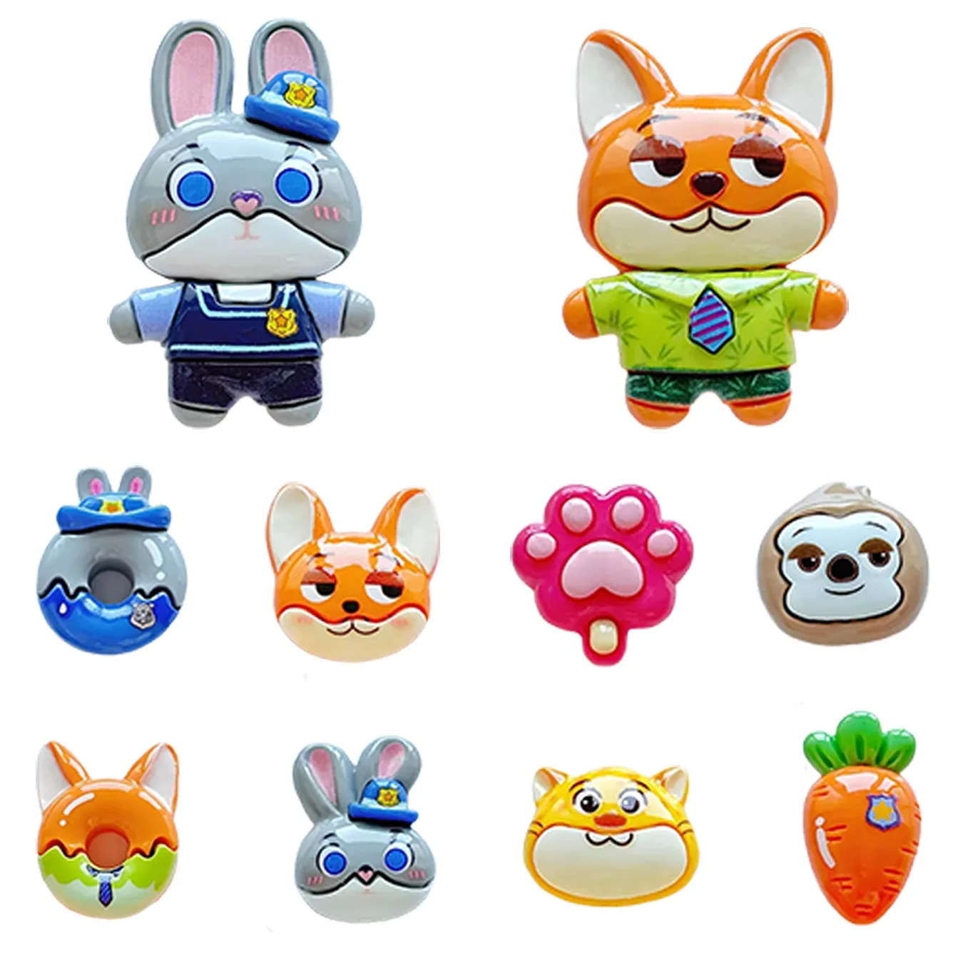 Hot New Cave shoe accessories cartoon cute shoe buckle resin detachable decorative buckle hole shoe flower shoe buckle set Gift