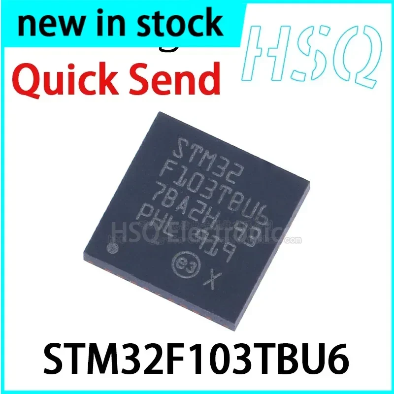 1PCS NEW STM32F103TBU6 F103TBU6 VFQFPN-36 32-bit Embedded Microcontroller-MCU