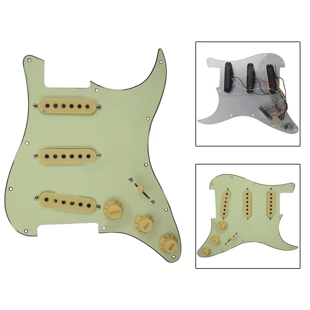Tailored Pickguard and Pickup Combination for ST Electric Guitar Supporting Parallel and Series Pickup Operation Modes