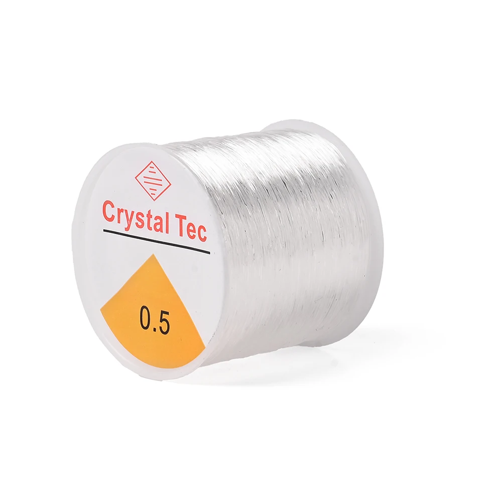 IYOE 0.5-1.5mm Elastisch Koord String Transparante Elastische Draad Voor Sieraden Maken Diy Armband Ketting Kralen accessoires - afbeelding 1