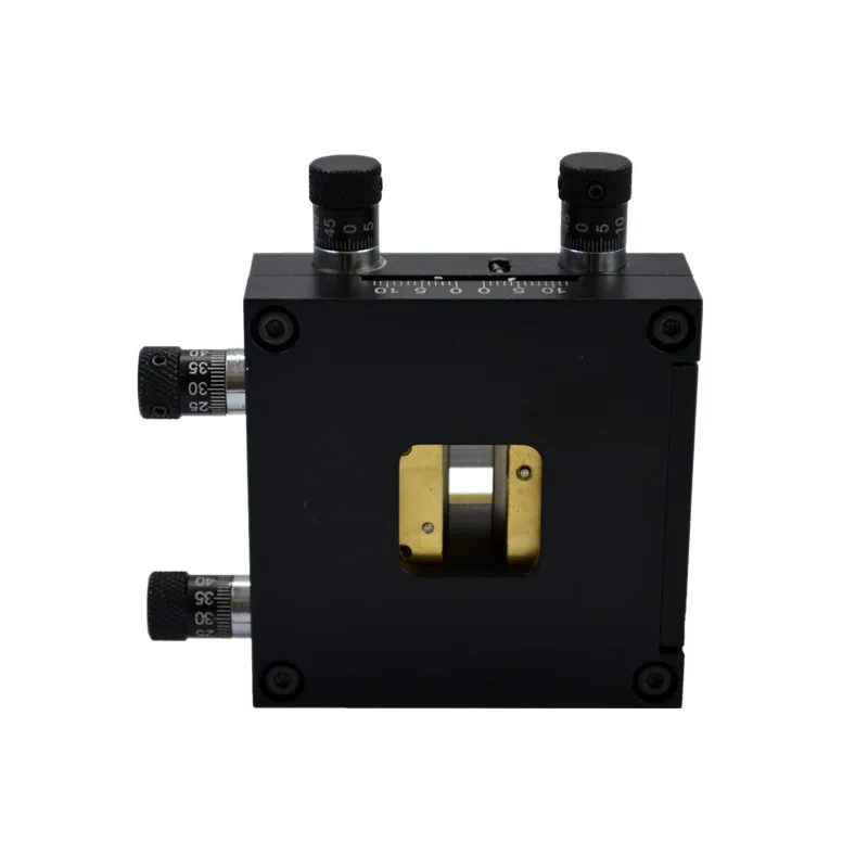 Manually fine-tune the four opening slits to quantify the continuously adjustable slit width, high precision optical flux slit