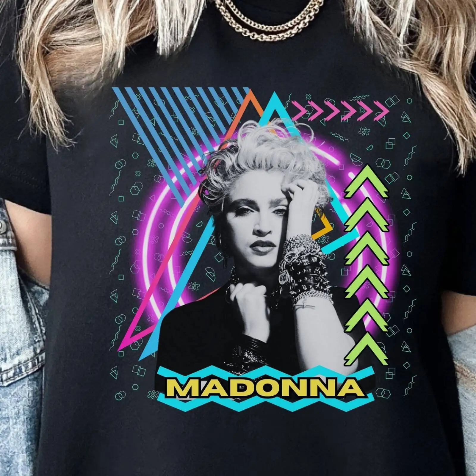 Madonna T-Shirt Shirt T-Shirt Band T-Shirt Vintage ästhetische 1920er Jahre T-Shirt Retro